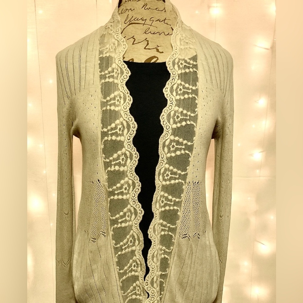 1[American Rag] Lace cardigan - Picture 2 of 7